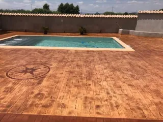 Pavimento de hormigón impreso