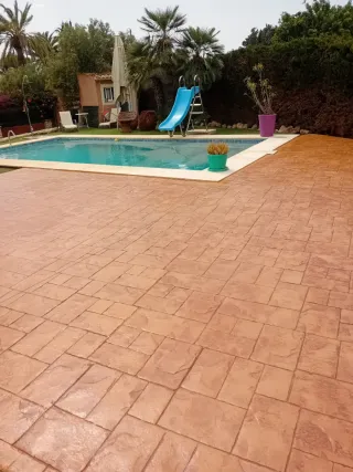 Pavimento de hormigón impreso