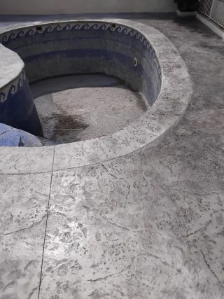 Pavimento de hormigón impreso