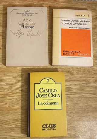 Lote 7 libros literatura española / 2 € el lote
