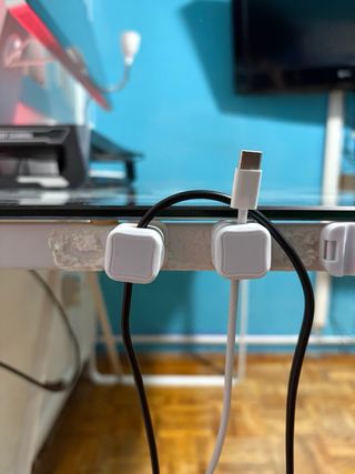 Mesa de escritorio, de cristal