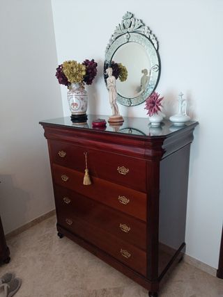 Jarrón chino romántico con peana XL