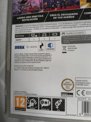 Persona 5 Táctica Switch