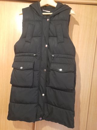 Chaleco acolchado mujer negro