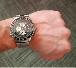 Orologio Cronografo Pilot Commander Quarzo