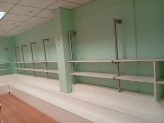 Estanterías de exposición de aluminio/conglomerado