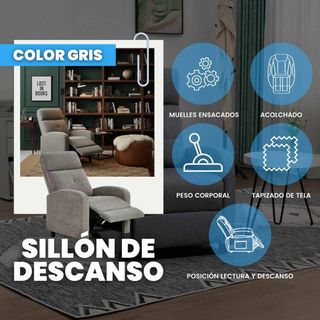 Poltrona relax grigia Mitrono