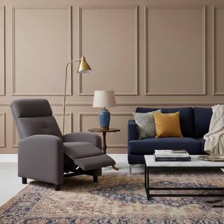 Poltrona relax grigia Mitrono