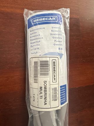 Sombrilla para carrito de bebé gris