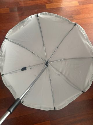 Sombrilla para carrito de bebé gris