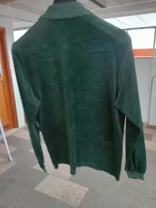 Polo Lacoste Manga Larga Verde