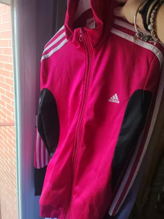 Chándal Adidas Mujer Fucsia y Negro.