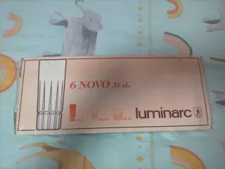 Juego de 6 vasos de vidrio