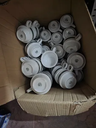 Lote de tazas de cafe