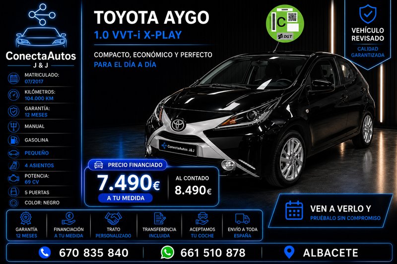 Toyota Aygo 1.0 X-Play 2017 | Cámara · Clima - foto 1