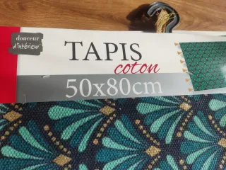 Alfombra ArtDeco Verde y Dorado