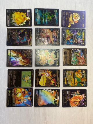 Lote Cartas Pokémon VMAX, GX, EX