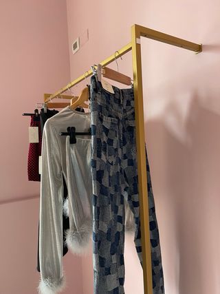 Stender da parete oro e bianco