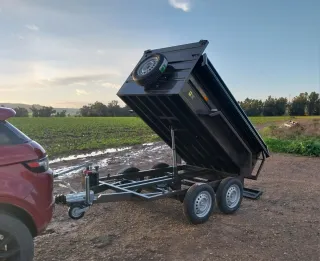 Remolque basculante hidr. doble eje