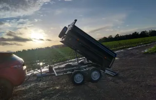 Remolque basculante hidr. doble eje