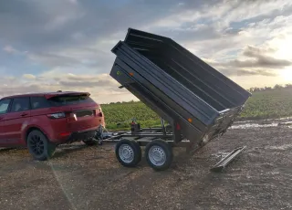 Remolque basculante hidr. doble eje