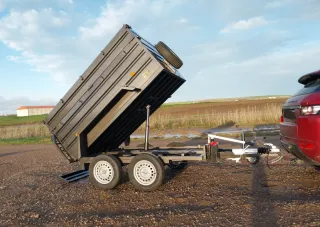 Remolque basculante hidr. doble eje