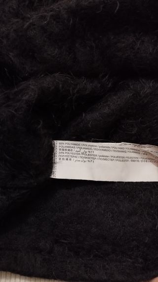 Jersey de mujer de Mango Negro peludito, S