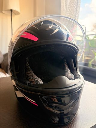 Casco scorpion rosa talla s