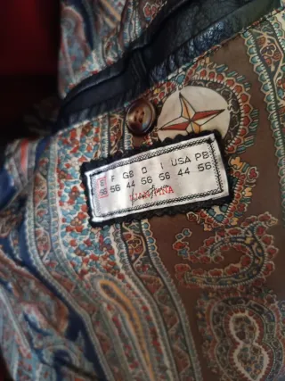 Chaquetón de cuero Juan Pina Talla 56