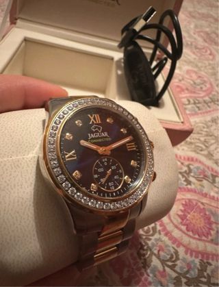 Reloj Jaguar Dorado y Plateado