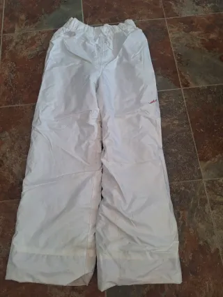 Pantalón de esquí blanco para niña