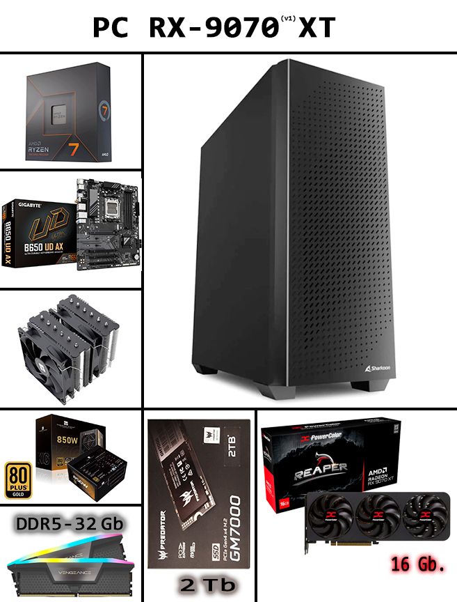 PC Radeon RX 9070 XT 16GB