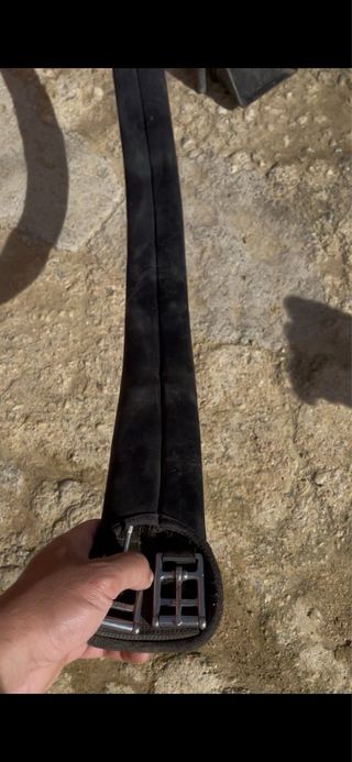 Montura de caballo negra