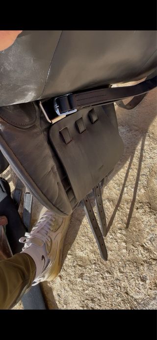 Montura de caballo negra