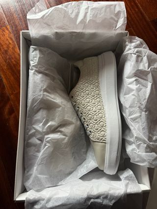 Sapatilhas Calvin Klein bege/branco