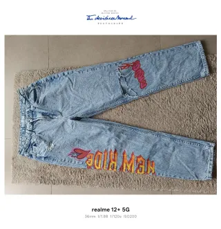 Jeans Mom Fit Denim Chiaro Taglia 42