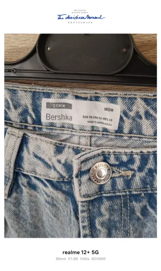 Jeans Mom Fit Denim Chiaro Taglia 42