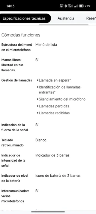 Teléfono Inalámbrico Philips M4502/34 Rojo