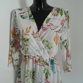 Abito Mood Italy floreale bianco