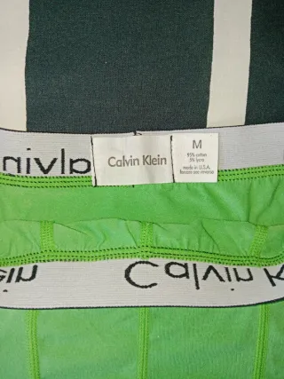 Boxer Calvin Klein M Verde/Blanco Nuevo