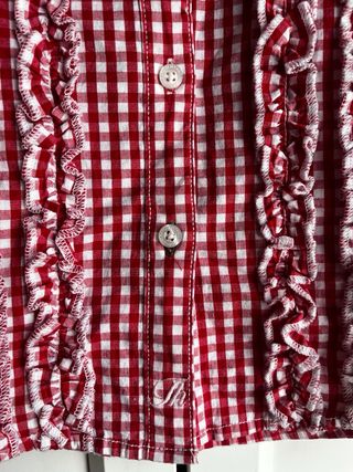 Camisa Tommy Hilfiger cuadros rojos Talla 16