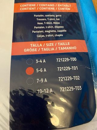 Disfraz Wally Talla 5/6 años