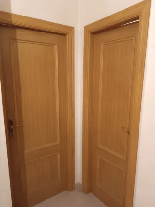 Puerta interior maciza roble