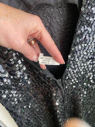 Vestido fiesta lentejuelas Zara talla M