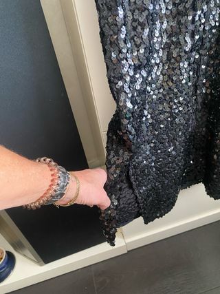 Vestido fiesta lentejuelas Zara talla M