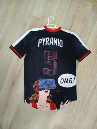 Camiseta New York Rayas Azul Blanco