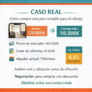 Encuentro pisos rentables para invertir o comprar