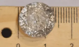 12 botones antiguos cristal y pedrería