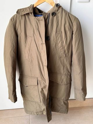 Parka con capucha Mujer talla S Zara impermeable