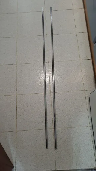 Barra cortina plata 154 cm